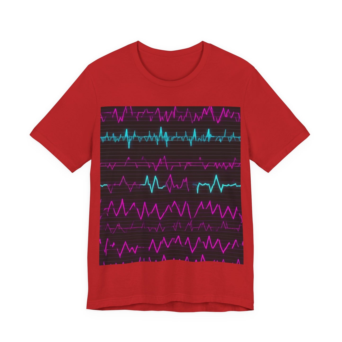boostlete-boost-mode-pattern-ekg-modern-0111 — Unisex Jersey Short Sleeve (B+C 3001)