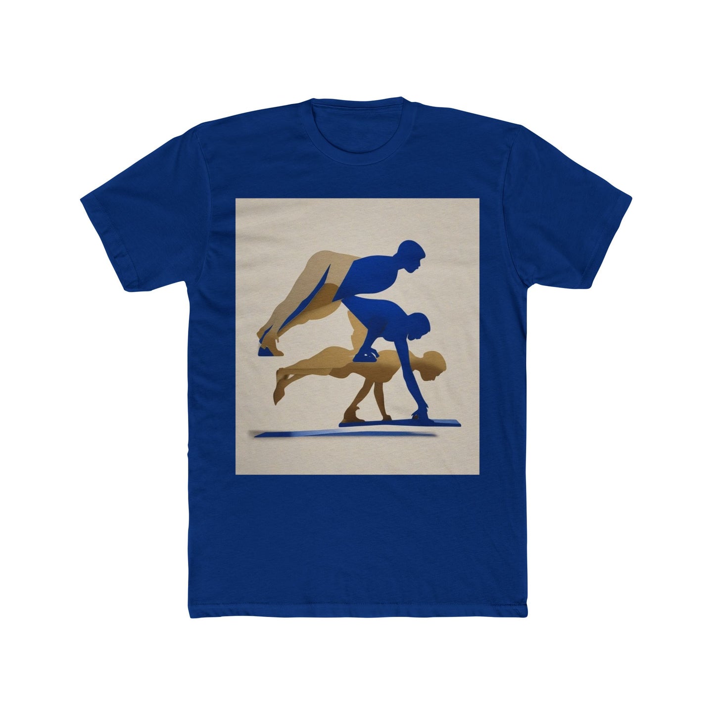 boostlete-mile-by-mile-scene-push-up-duotone-paper-0040 — Unisex Cotton Crew Tee (NL 3600)