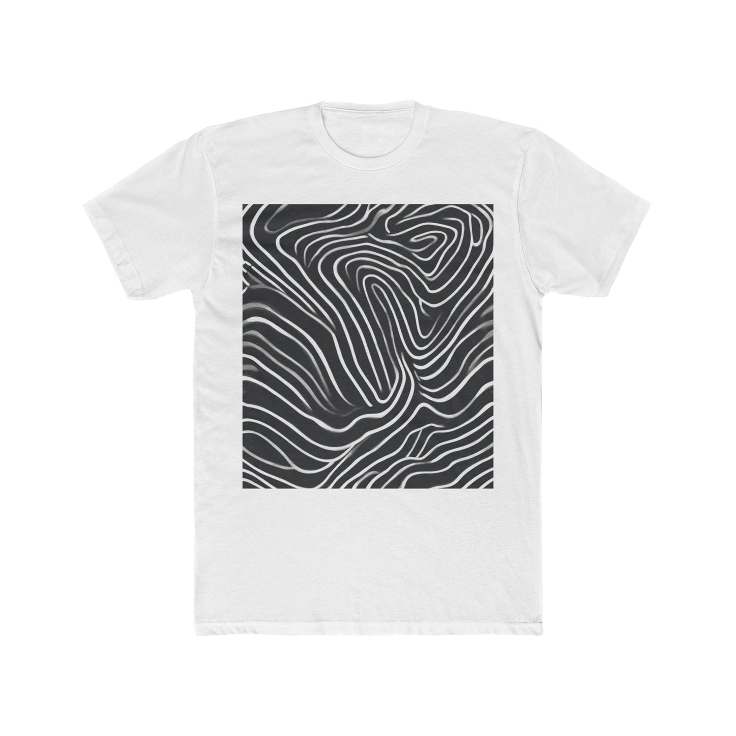 boostlete-recovery-progress-pattern-topographic-bold-0295 — Unisex Cotton Crew Tee (NL 3600)