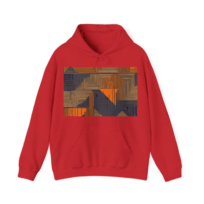 boostlete-field-day-pattern-stair-steps-geometric-0055 — Unisex Heavy Blend Hooded Sweatshirt (Gildan)