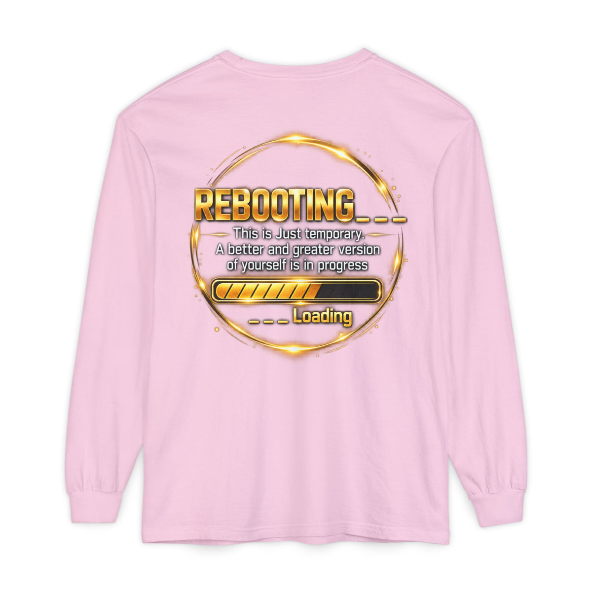 Rebooting Loading Graphic Long Sleeve T-Shirt