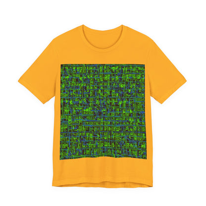 boostlete-mile-by-mile-pattern-plate-number-blueprint-0147 — Unisex Jersey Short Sleeve (B+C 3001)