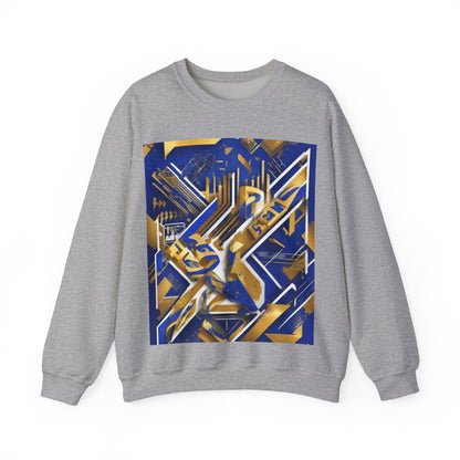 boostlete-am-crew-type-progress-beats-perfect-diagonal-modern-0209 — Unisex Heavy Blend Crewneck Sweatshirt (Gildan)