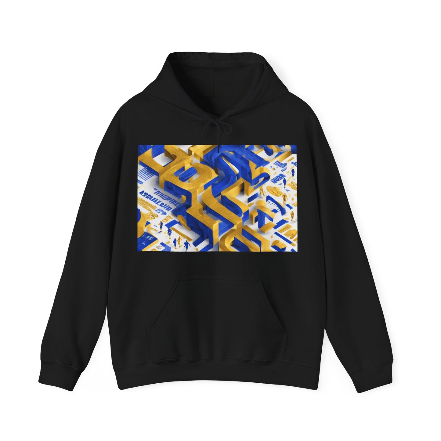 boostlete-iron-intent-type-one-more-rep-arc-isometric-0069 — Unisex Heavy Blend Hooded Sweatshirt (Gildan)