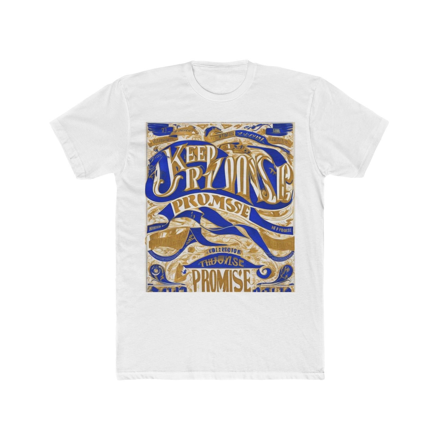 boostlete-am-crew-type-keep-the-promise-split-engraved-0101 — Unisex Cotton Crew Tee (NL 3600)