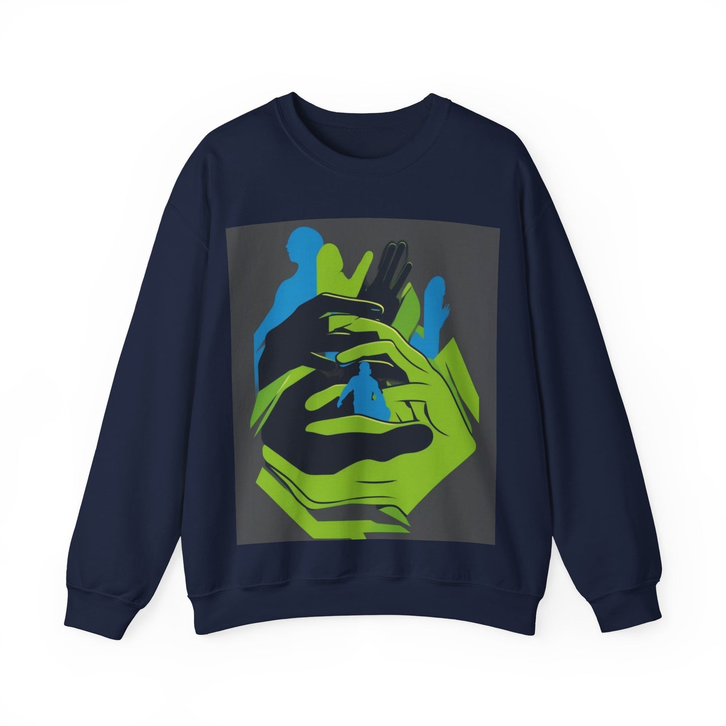boostlete-mile-by-mile-scene-athlete-offset-modern-0824 — Unisex Heavy Blend Crewneck (G18000)