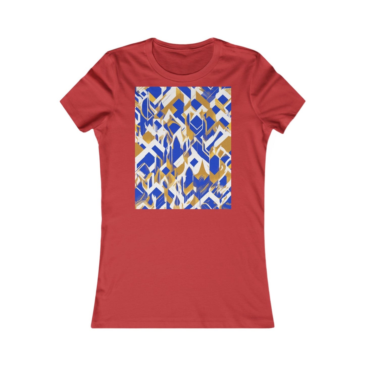 boostlete-field-day-icon-flame-glitch-geometric-0090 — Women's Favorite Tee (B+C 6004)