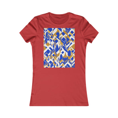 boostlete-field-day-icon-flame-glitch-geometric-0090 — Women's Favorite Tee (B+C 6004)