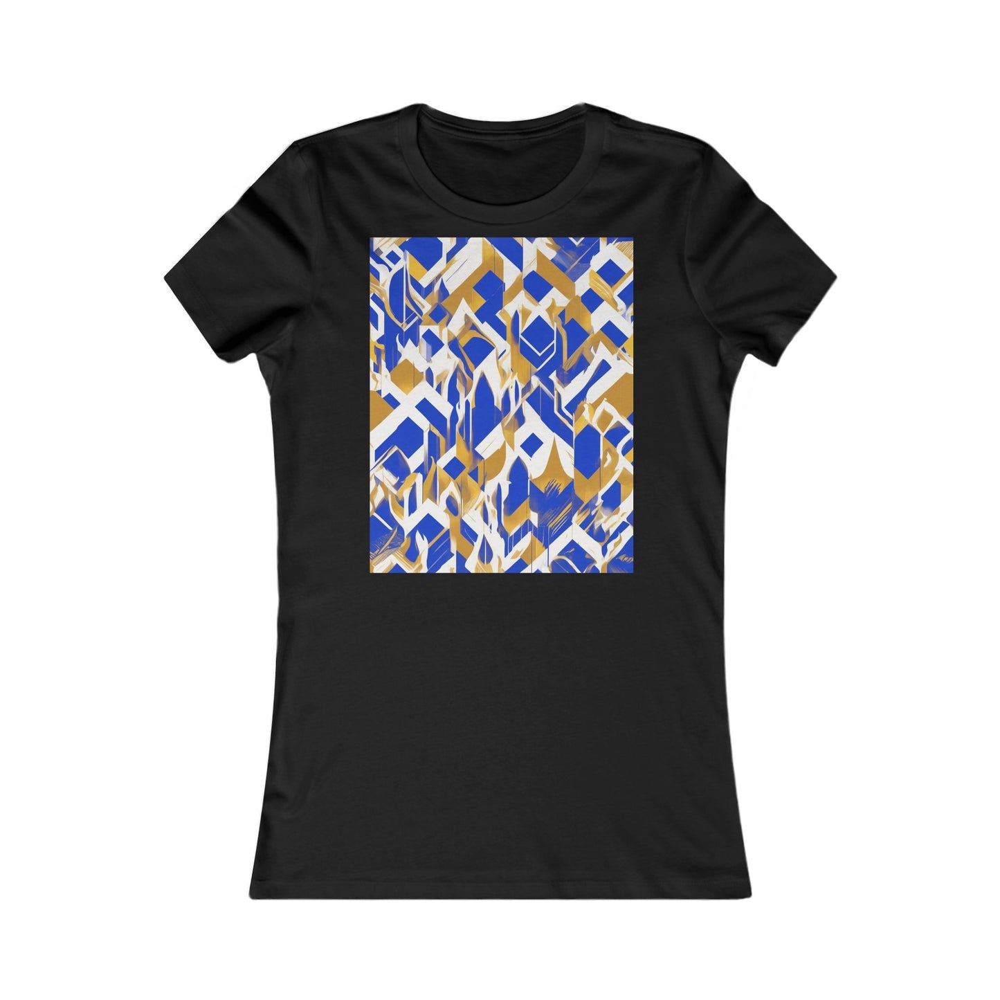 boostlete-field-day-icon-flame-glitch-geometric-0090 — Women's Favorite Tee (B+C 6004)