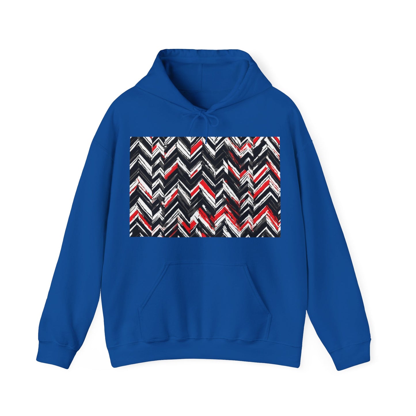 boostlete-am-crew-pattern-chevron-geometric-0659 — Unisex Heavy Blend Hoodie (G18500)