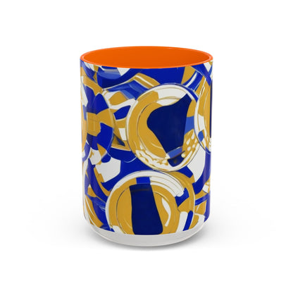 boostlete-field-day-icon-barbell-grainy-line-art-0906 — Accent Mug 11/15oz