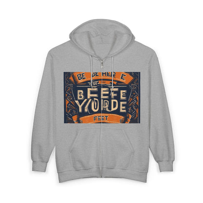 boostlete-field-day-type-be-where-your-feet-are-banner-engraved-0029 — Unisex Heavy Blend Full-Zip Hooded Sweatshirt
