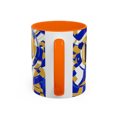 boostlete-field-day-icon-barbell-grainy-line-art-0906 — Accent Mug 11/15oz