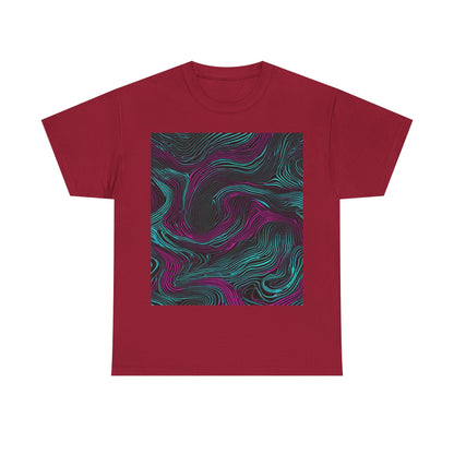 boostlete-am-crew-pattern-topographic-monoline-0075 — Unisex Heavy Cotton Tee (Gildan 5000)