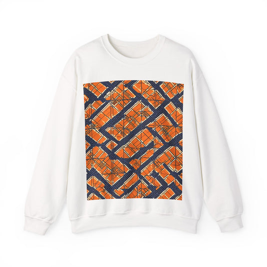 boostlete-boost-mode-pattern-plate-number-monoline-0571 — Unisex Heavy Blend Crewneck (G18000)