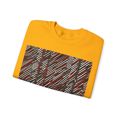 boostlete-field-day-pattern-diagonal-paper-0287 — Unisex Heavy Blend Crewneck Sweatshirt (Gildan)