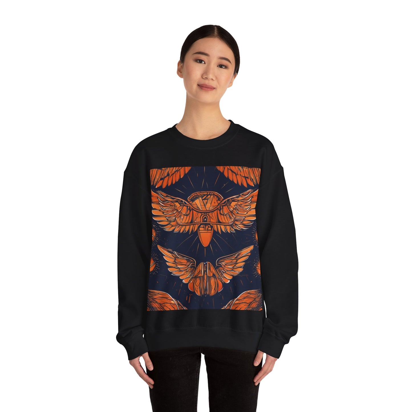 boostlete-field-day-icon-wings-soft-geometric-0298 — Unisex Heavy Blend Crewneck Sweatshirt (Gildan)