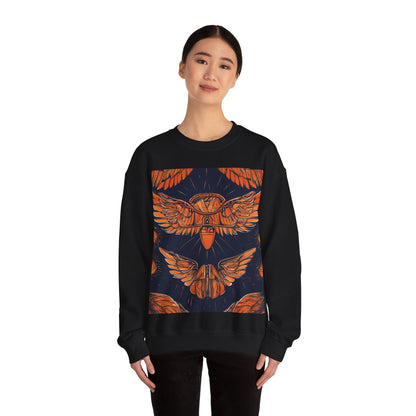 boostlete-field-day-icon-wings-soft-geometric-0298 — Unisex Heavy Blend Crewneck Sweatshirt (Gildan)