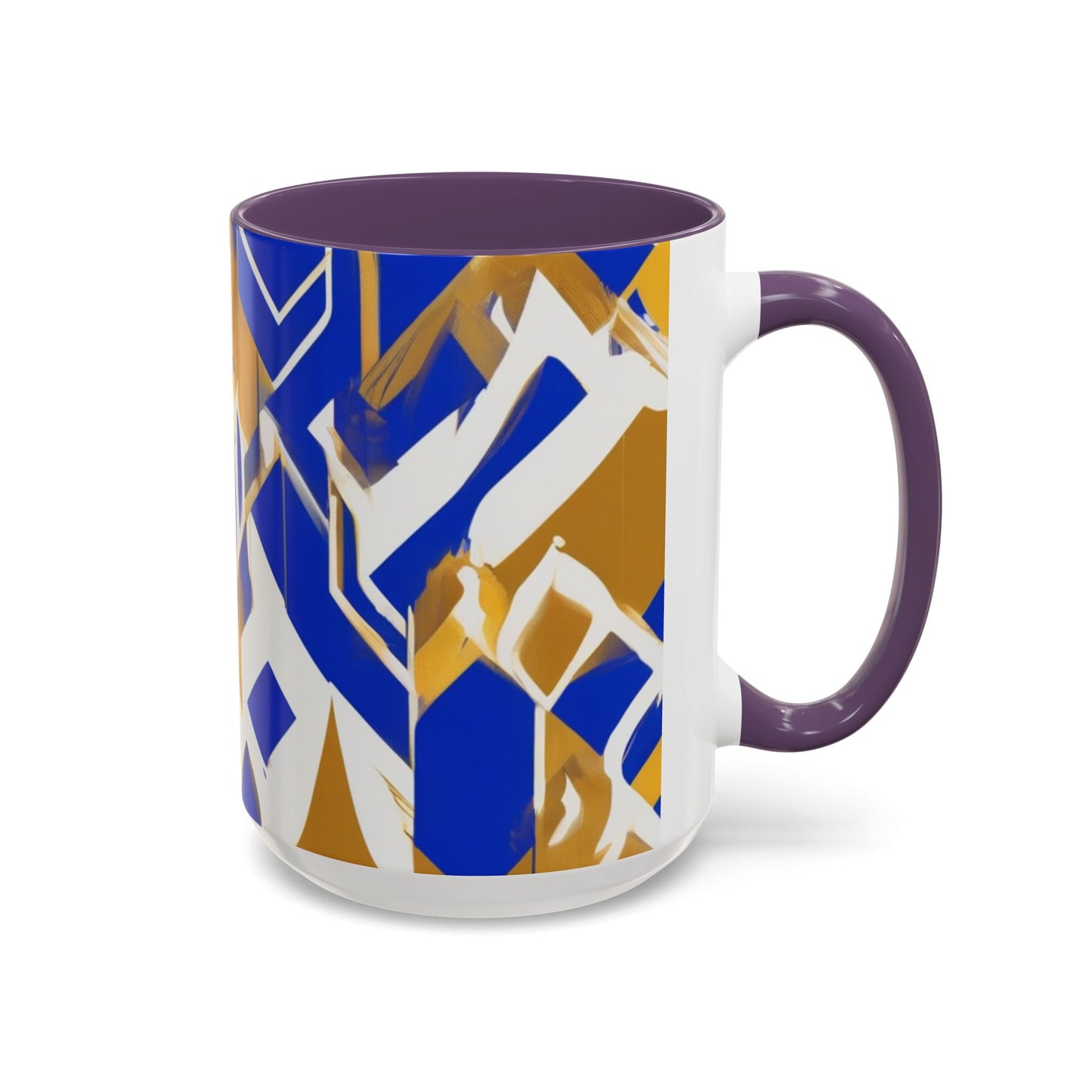 boostlete-field-day-icon-flame-glitch-geometric-0090 — Accent Mug 11oz/15oz