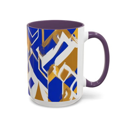 boostlete-field-day-icon-flame-glitch-geometric-0090 — Accent Mug 11oz/15oz