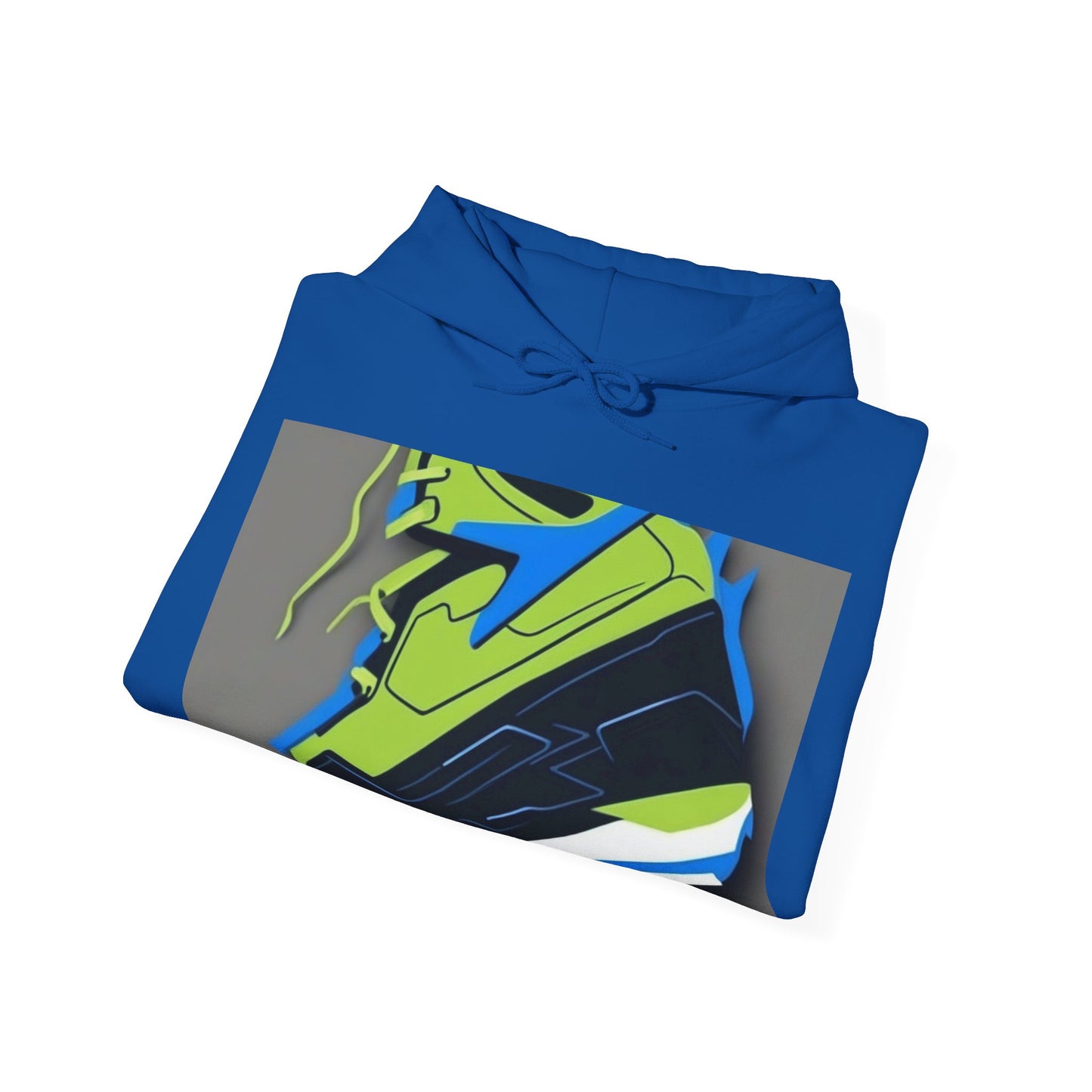 boostlete-quiet-power-icon-sneaker-duotone-paper-0066 — Unisex Heavy Blend Hooded Sweatshirt (Gildan)