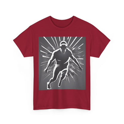 boostlete-iron-intent-scene-sprinter-soft-athletic-0108 — Unisex Heavy Cotton Tee (Gildan 5000)