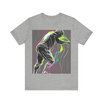 boostlete-iron-intent-scene-athlete-neon-monoline-0140 — Unisex Jersey Short Sleeve (B+C 3001)