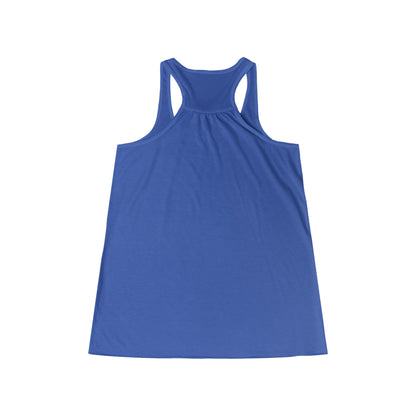 boostlete-quiet-power-icon-flame-duotone-athletic-0158 — Women's Flowy Racerback Tank (B+C 8800)