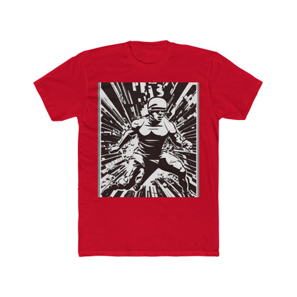 boostlete-field-day-scene-sprinter-halftone-bold-0148 — Unisex Cotton Crew Tee (NL 3600)