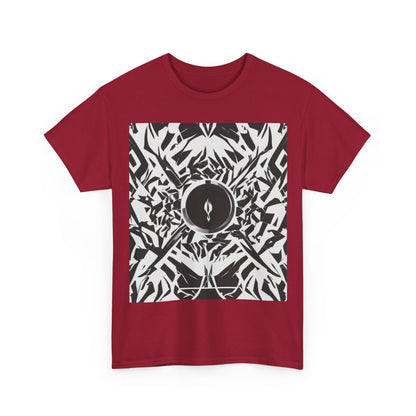 boostlete-am-crew-icon-flame-matte-geometric-0286 — Unisex Heavy Cotton Tee (Gildan 5000)