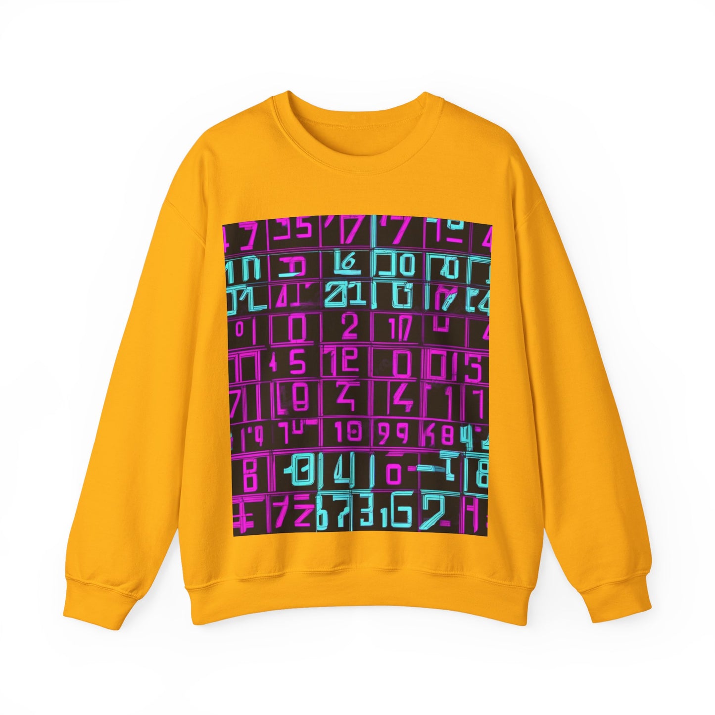 boostlete-iron-intent-pattern-plate-number-retro-0227 — Unisex Heavy Blend Crewneck Sweatshirt (Gildan)