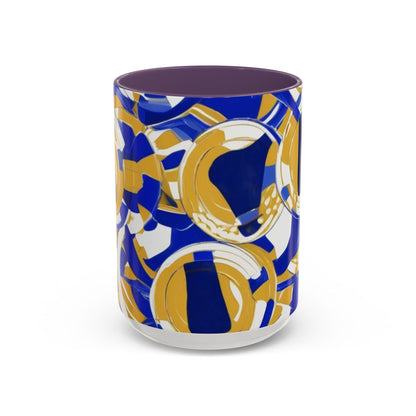 boostlete-field-day-icon-barbell-grainy-line-art-0906 — Accent Mug 11/15oz