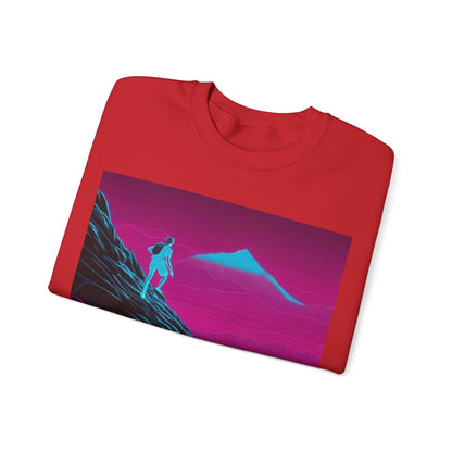 boostlete-boost-mode-scene-trail-neon-blueprint-0832 — Unisex Heavy Blend Crewneck (G18000)