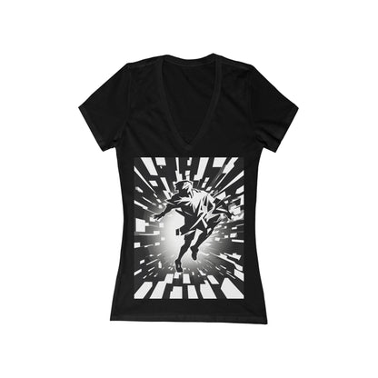 boostlete-am-crew-scene-sprinter-high-modern-0312 — Women's Deep V-Neck Tee (B+C 6035)