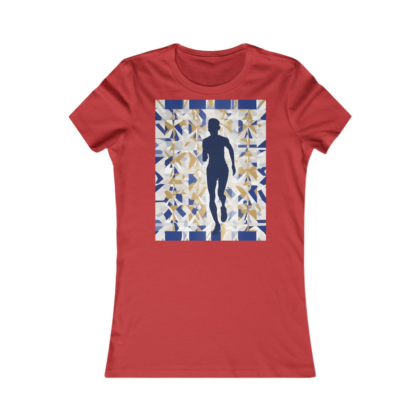 boostlete-recovery-progress-scene-marathoner-matte-geometric-0448 — Women's Favorite Tee (B+C 6004)