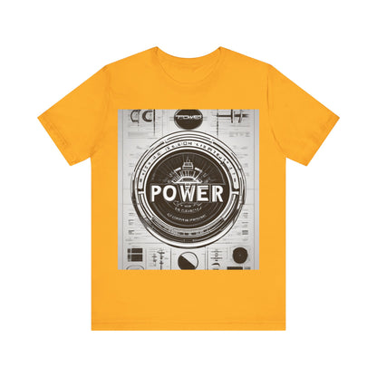 boostlete-boost-mode-type-power-in-quiet-badge-blueprint-0245 — Unisex Jersey Short Sleeve (B+C 3001)