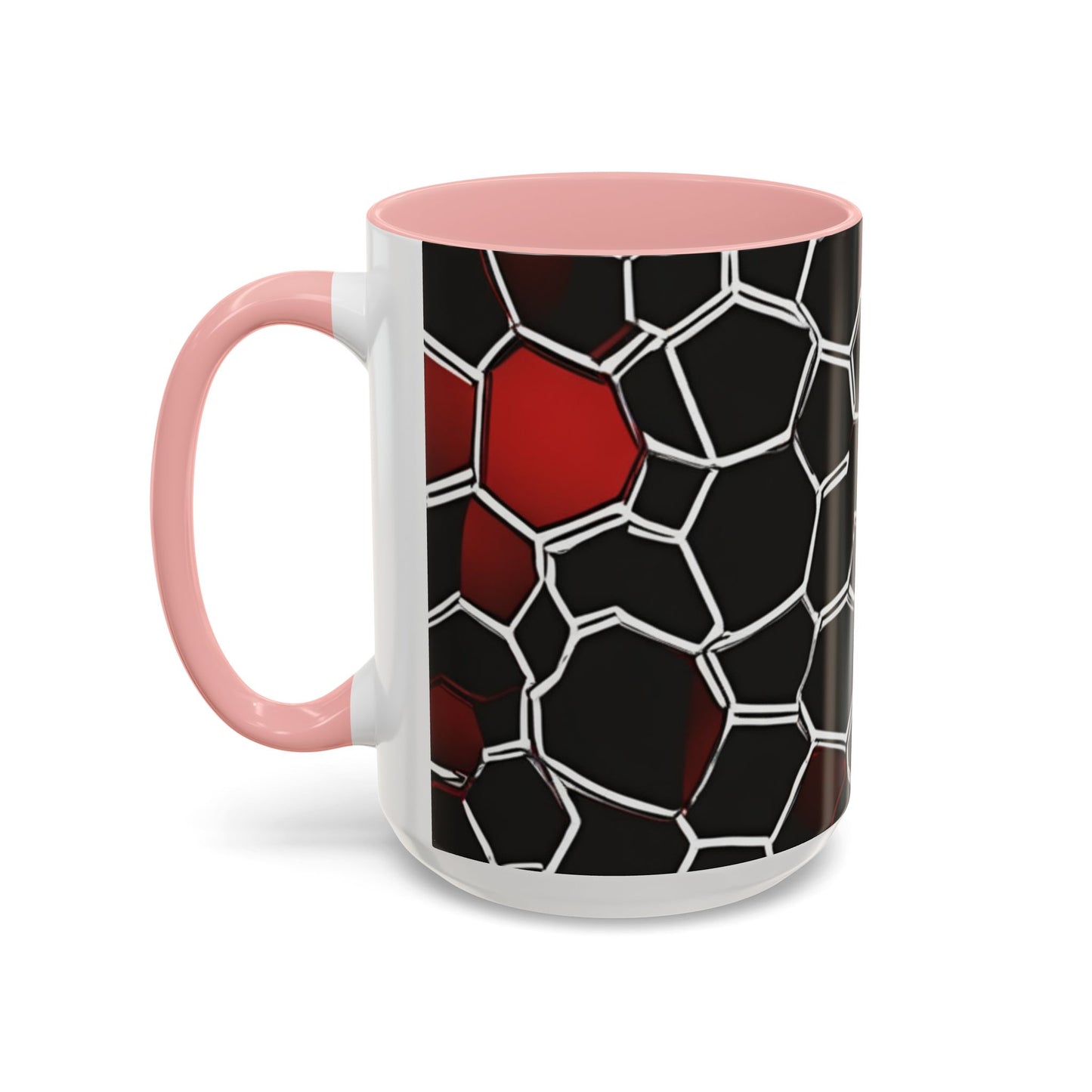 boostlete-quiet-power-pattern-hex-vector-0039 — Accent Mug 11/15oz