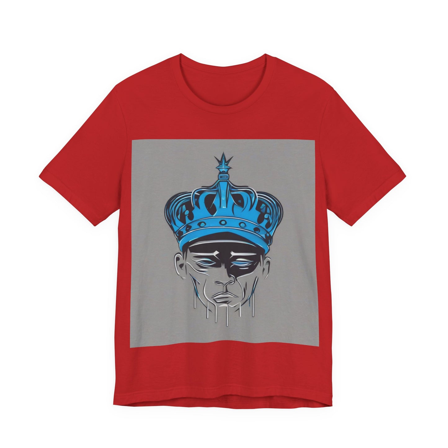 boostlete-am-crew-icon-crown-grainy-monoline-0022 — Unisex Jersey Short Sleeve (B+C 3001)