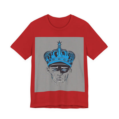 boostlete-am-crew-icon-crown-grainy-monoline-0022 — Unisex Jersey Short Sleeve (B+C 3001)