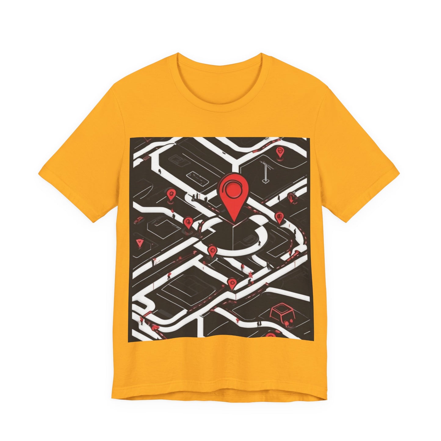 boostlete-am-crew-icon-map-matte-isometric-0094 — Unisex Jersey Short Sleeve (B+C 3001)