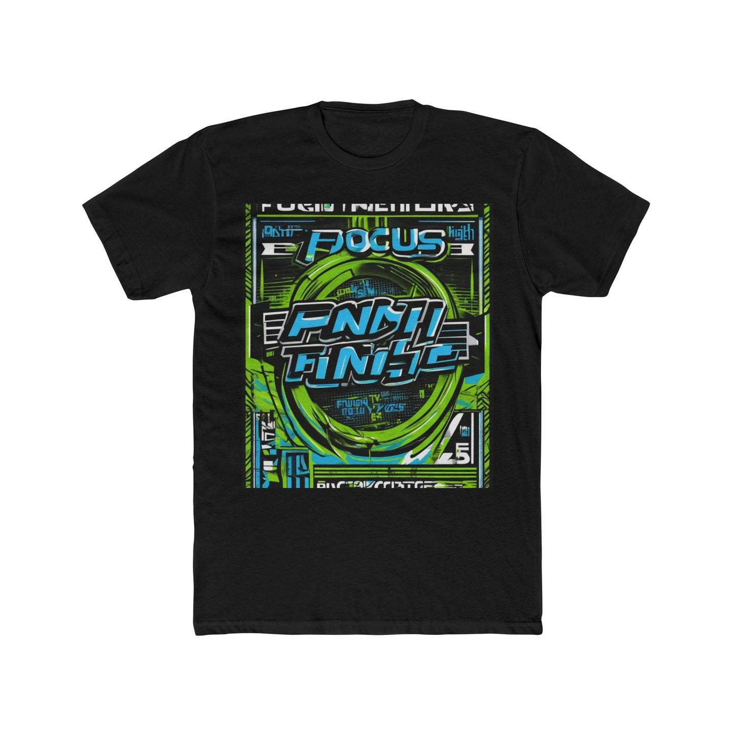 boostlete-iron-intent-type-focus-finish-big-retro-0177 — Unisex Cotton Crew Tee (NL 3600)