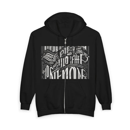 boostlete-mile-by-mile-type-one-more-split-line-art-0001 — Unisex Heavy Blend Full-Zip Hooded Sweatshirt