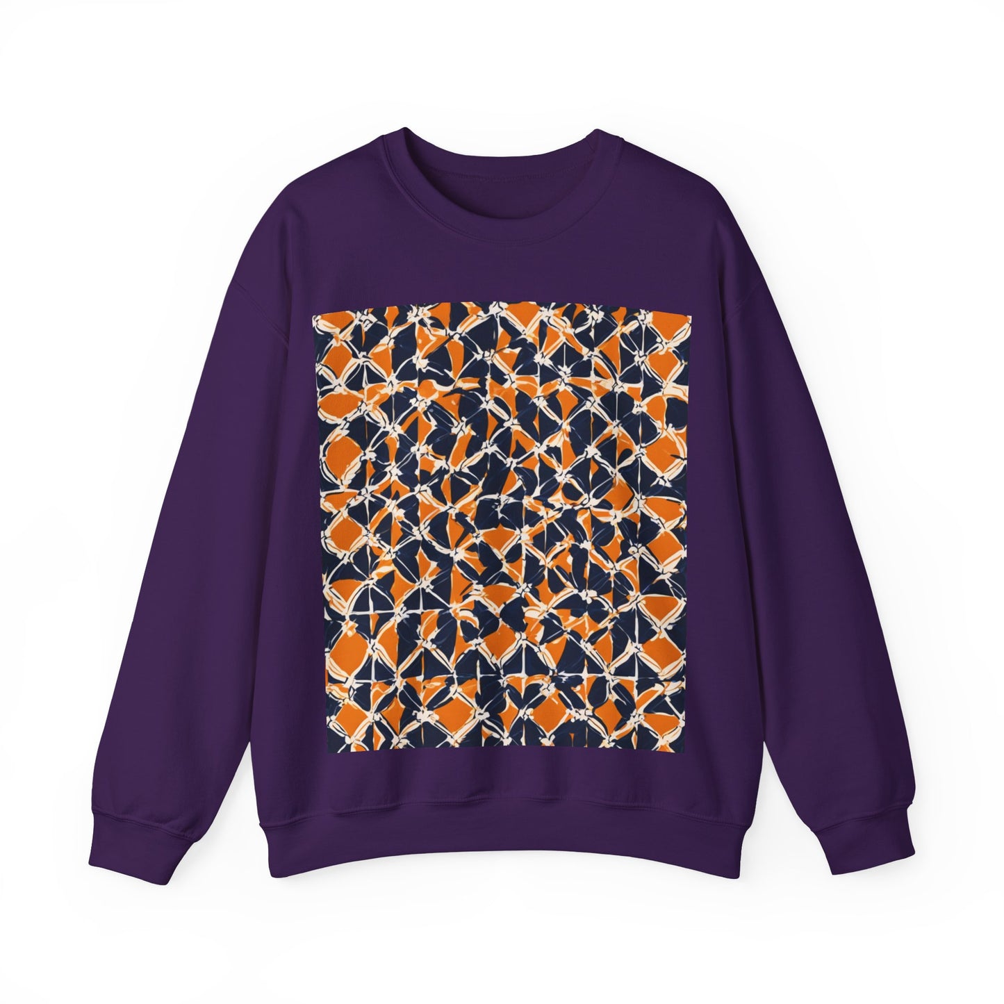 boostlete-headspace-pattern-plate-number-badge-0387 — Unisex Heavy Blend Crewneck (G18000)