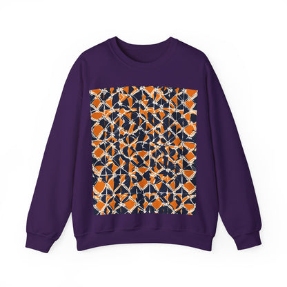 boostlete-headspace-pattern-plate-number-badge-0387 — Unisex Heavy Blend Crewneck (G18000)