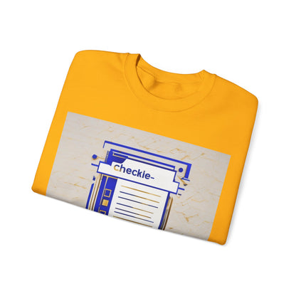 boostlete-am-crew-icon-checklist-glitch-badge-0018 — Unisex Heavy Blend Crewneck Sweatshirt (Gildan)