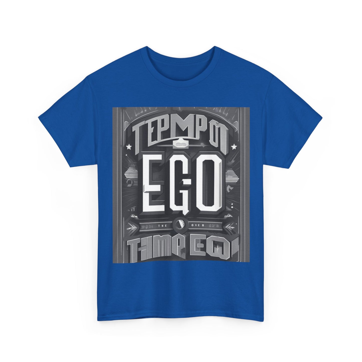 boostlete-mile-by-mile-type-tempo-over-ego-banner-modern-0093 — Unisex Heavy Cotton Tee (Gildan 5000)