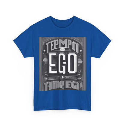 boostlete-mile-by-mile-type-tempo-over-ego-banner-modern-0093 — Unisex Heavy Cotton Tee (Gildan 5000)
