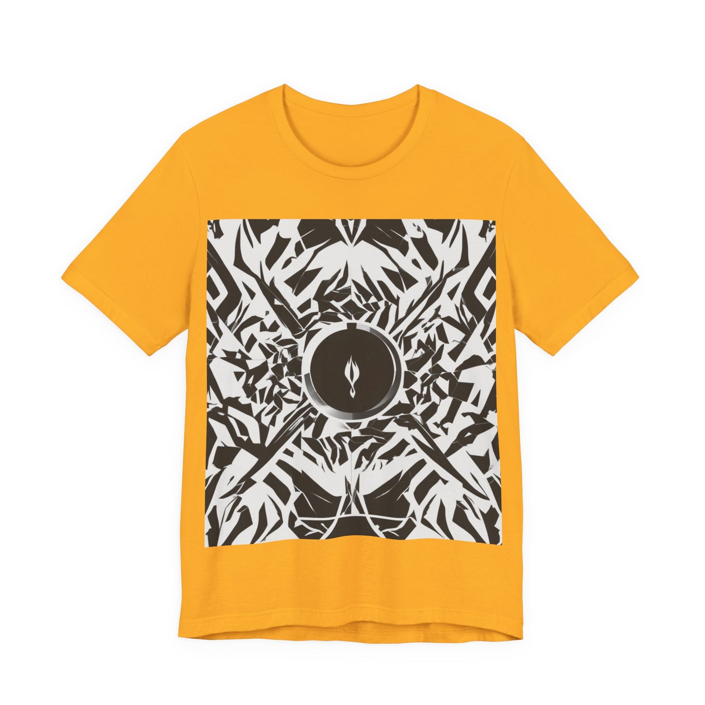 boostlete-am-crew-icon-flame-matte-geometric-0286 — Unisex Jersey Short Sleeve (B+C 3001)