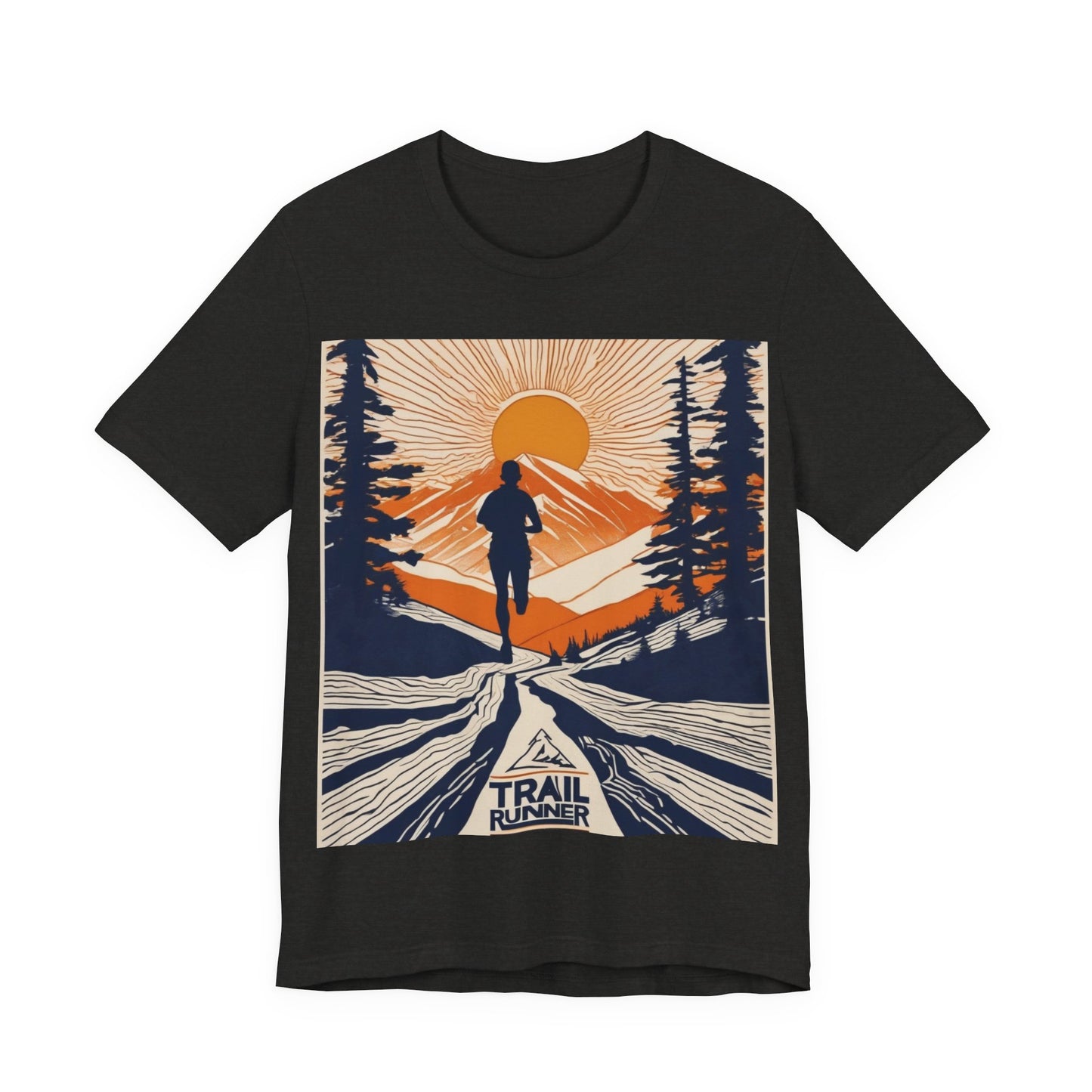 boostlete-iron-intent-scene-trail-glitch-badge-0100 — Unisex Jersey Short Sleeve (B+C 3001)