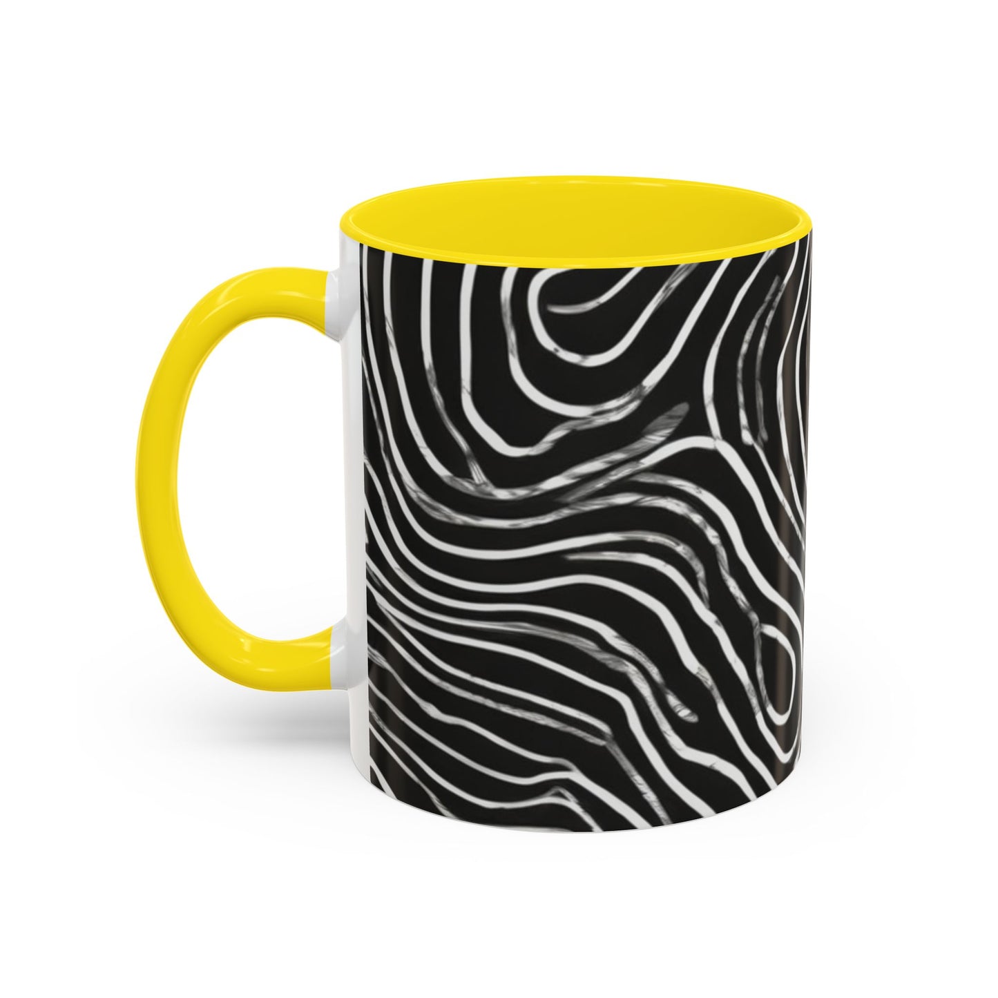 boostlete-field-day-pattern-topographic-badge-0307 — Accent Mug 11oz/15oz